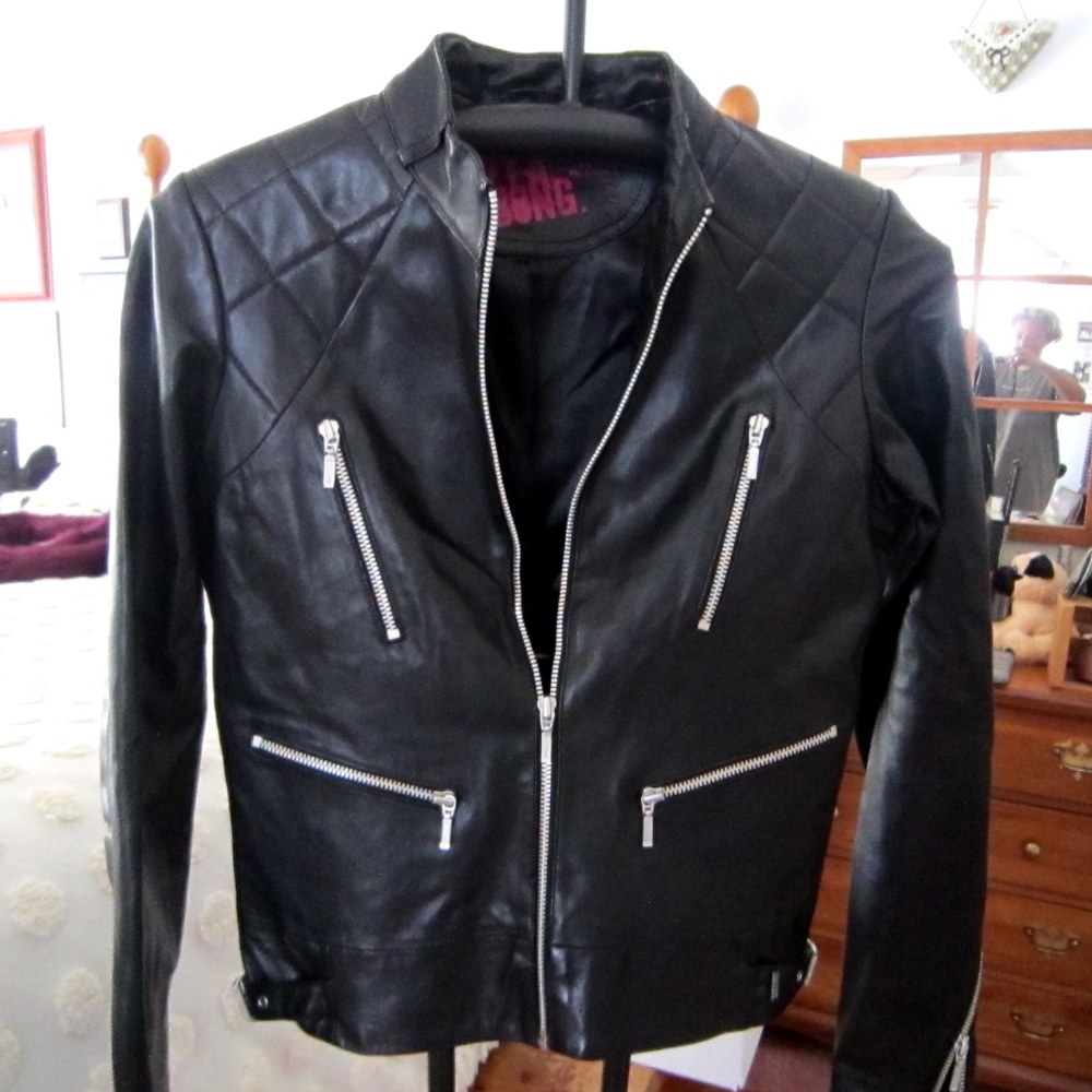 Billabong Leather Biker Jacket